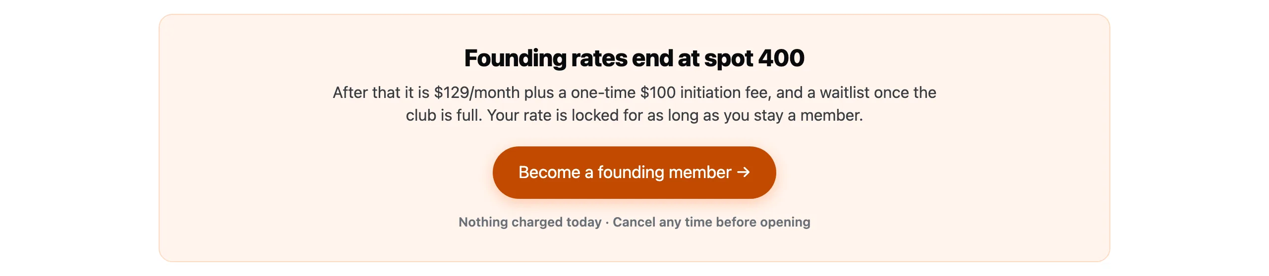 Repeat CTA after the FAQ at 100 seats